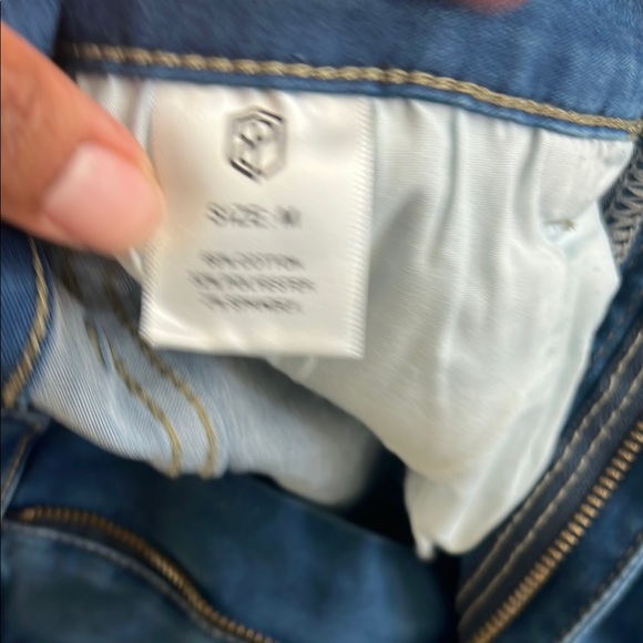 Women's Blue Denim Shorts - Picture 4 of 5